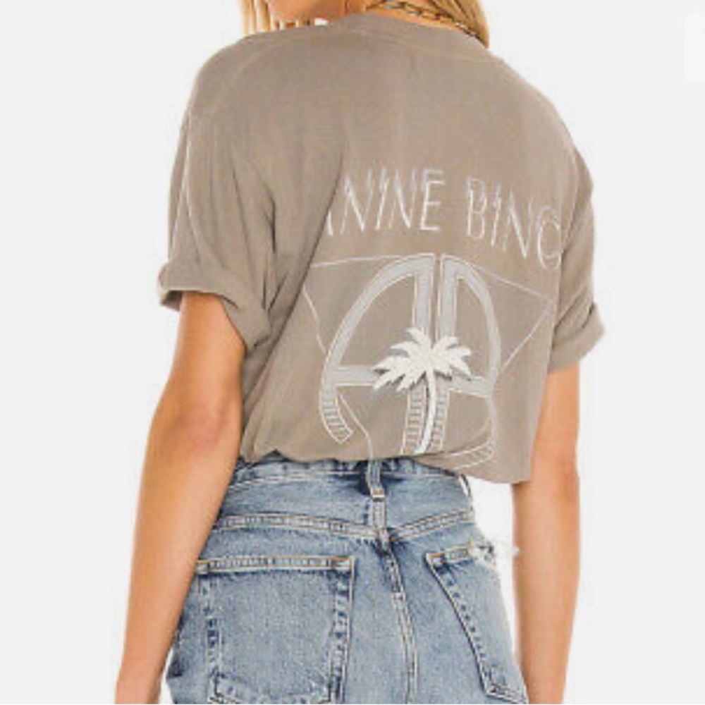 Anine Bing Ida Palm Tee- Small